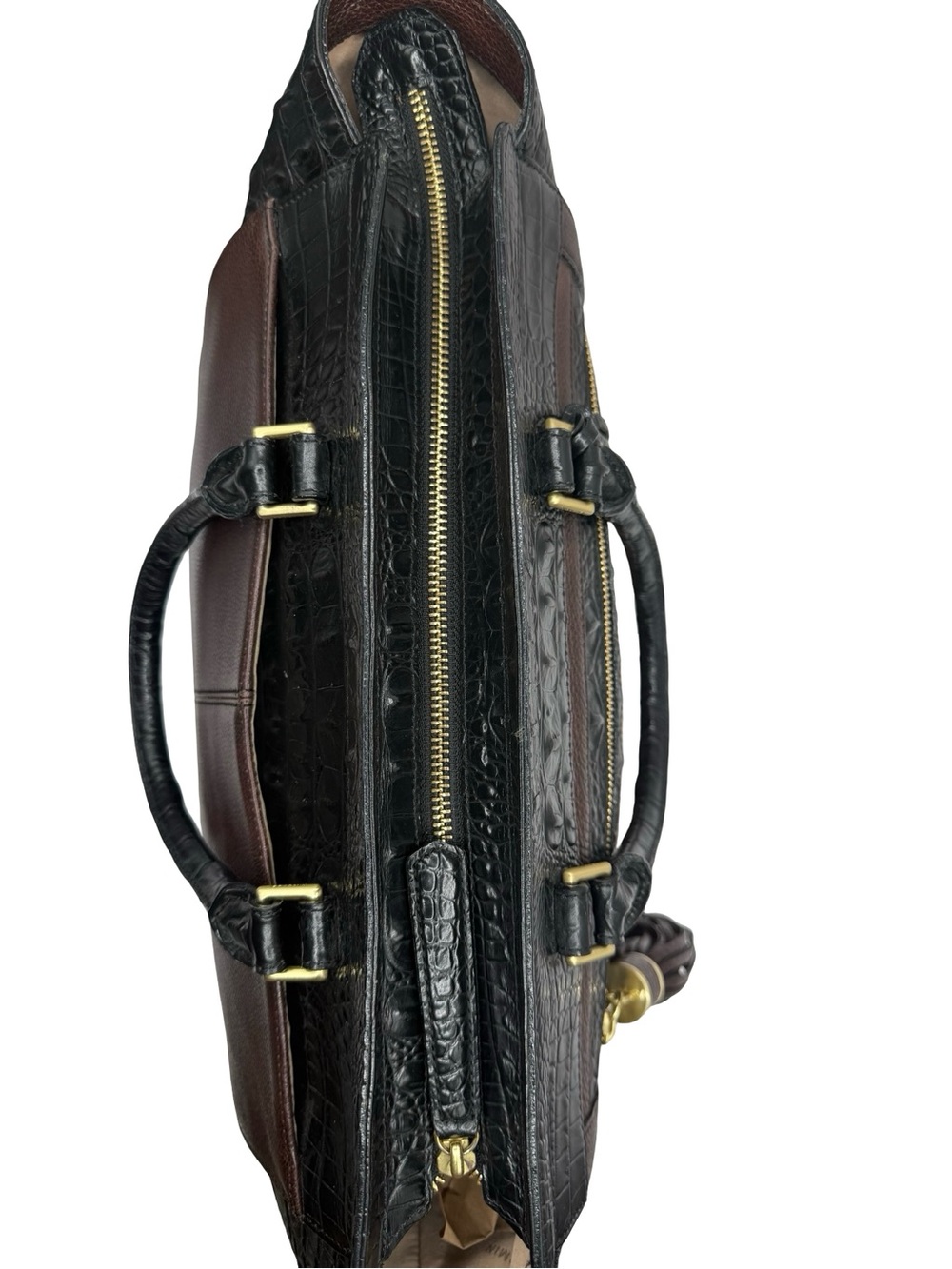 Brahmin Anna satchel w/ Calf hair design - Picture 7 of 12